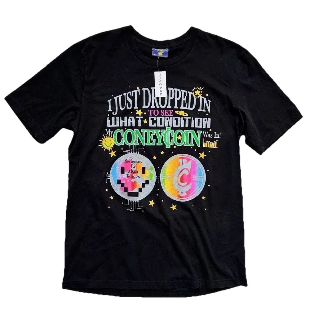 NWT Coney Island Picnic ConeyCoin Crypto Shirt / Men's Size Large